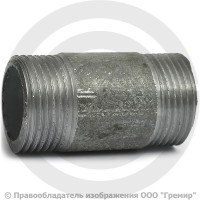 Бочонок стальной оцинкованный L=60мм Ду-32 (1 1/4") КАЗ