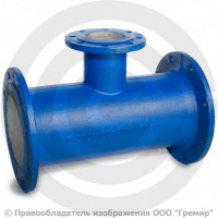 Тройник фланцевый ТФ Ду 80-65 (300-150) ВЧШГ с ЦПП цинк+AL ГОСТ ISO 2531-2012 Тройник фланцевый ТФ Ду 80-65 (300-150) ВЧШГ с ЦПП цинк+AL ГОСТ ISO 2531-2012