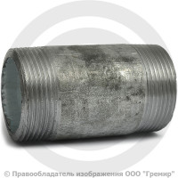 Бочонок стальной оцинкованный L=70мм Ду-40 (1 1/2") КАЗ