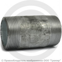 Бочонок стальной оцинкованный L=70мм Ду-40 (1 1/2") КАЗ