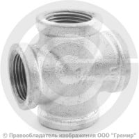 Крест чугунный оцинкованный ВР (ВН) Ду 20 (3/4") Крест чугунный оцинкованный ВР (ВН) Ду 20 (3/4")