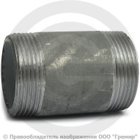 Бочонок стальной оцинкованный L=70мм Ду-50 (2") КАЗ