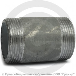 Бочонок стальной оцинкованный L=70мм Ду-50 (2") КАЗ