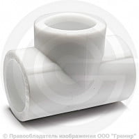 Тройник PP-R белый внутренняя пайка Дн 40 VALFEX Тройник PP-R белый внутренняя пайка Дн 40 VALFEX