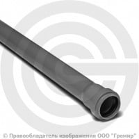 Труба PP-H канализационная серая Дн 40х1,8 безнапорная L=1,5м в/к VALFEX BASE