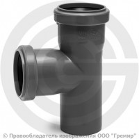 Тройник PP-H серый Дн 50-50 67гр б/нап в/к Ostendorf HT HTEA Тройник PP-H серый Дн 50-50 67гр б/нап в/к Ostendorf HT HTEA