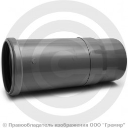 Патрубок НПВХ (ПВХ) компенсационный серый Дн 110 б/нап в/к ТУ 6-19-307-86 Агригазполимер