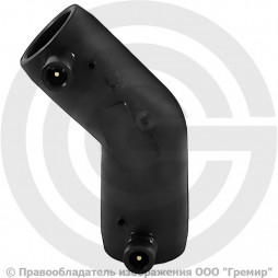 Отвод ПЭ100 электросварной Дн 200 45гр Ру-16 SDR11 EUROSTANDARD