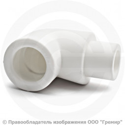 Угольник PP-R переходной белый внутренняя-наружная пайка Дн 20 90гр Pro Aqua