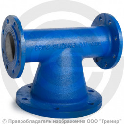 Пожарная подставка фланцевая ППФ Ду-250 ВЧШГ с ЦПП цинк+AL ГОСТ ISO 2531-2012