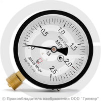 Манометр радиальный диаметр 100мм 0-25 кгс/см2 (0-2,5 МПа) G1/2" ДМ05-МП-3У Стеклоприбор Манометр радиальный диаметр 100мм 0-25 кгс/см2 (0-2,5 МПа) G1/2" ДМ05-МП-3У Стеклоприбор