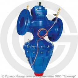 Клапан балансировочный автоматический чугунный фланцевый Ду-65 Ру-16 Kvs=52м3/ч с измерительными ниппелями R206CF Giacomini