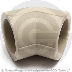 Угольник PP-R серый внутренняя пайка Дн 75 45гр VALFEX