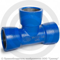 Тройник раструбный ТР Ду 250-250 Тайтон ВЧШГ с ЦПП цинк+AL ГОСТ ISO 2531-2012 Тройник раструбный ТР Ду 250-250 Тайтон ВЧШГ с ЦПП цинк+AL ГОСТ ISO 2531-2012