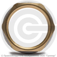 Контргайка латунная реборда ВР (ВН) Ду-15 (1/2") никель Aquasfera Контргайка латунная реборда ВР (ВН) Ду-15 (1/2") никель Aquasfera