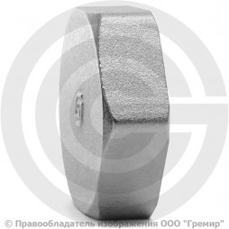 Заглушка латунная ВР (ВН) Ду-20 (3/4") никель SantechSystems