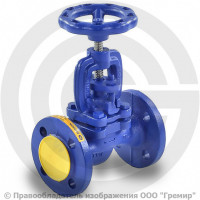 Клапан запорный чугунный фланцевый Ду-250 Ру-16 (Т<300°С) сальниковый 215A Zetkama