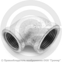 Угольник переходной чугунный оцинкованный ВР (ВН) Ду 20-15 (3/4"-1/2") Угольник переходной чугунный оцинкованный ВР (ВН) Ду 20-15 (3/4"-1/2")