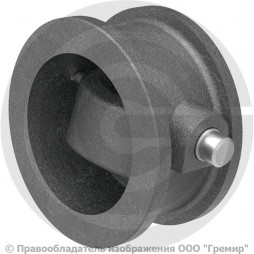 Клапан обратный поворотный чугунный фланцевый Ду-50 Ру-16 (Т<225°С) без присоединительных фланцев 19ч01бр КАЗ