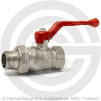 Кран латунный Ду-32 (1 1/4") Ру-40 ВР-"Американка" никель рычаг VALFEX 11Б27фт1М Кран латунный Ду-32 (1 1/4") Ру-40 ВР-"Американка" никель рычаг VALFEX 11Б27фт1М