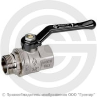 Кран латунный Ду-40 (1 1/2") Ру-20 ВР-НР (ВН-НАР) никель рычаг Bugatti серия 915 Кран латунный Ду-40 (1 1/2") Ру-20 ВР-НР (ВН-НАР) никель рычаг Bugatti серия 915