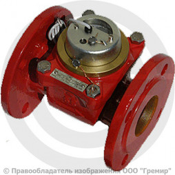 Счётчик турбинный фланцевый Ду-65 Ру-16 (Т<150°С) L=200мм импульсный ВСТН Тепловодомер