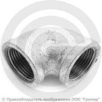 Угольник чугунный оцинкованный ВР (ВН) Ду 20 (3/4") Угольник чугунный оцинкованный ВР (ВН) Ду 20 (3/4")