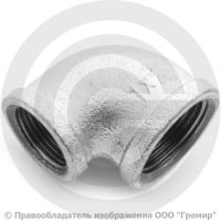 Угольник переходной чугунный оцинкованный ВР (ВН) Ду 25-20 (1"-3/4") Угольник переходной чугунный оцинкованный ВР (ВН) Ду 25-20 (1"-3/4")