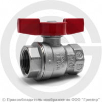 Кран латунный Ду-20 (3/4") Ру-42 ВР (ВН) никель полнопроходной бабочка Giacomini R911 Кран латунный Ду-20 (3/4") Ру-42 ВР (ВН) никель полнопроходной бабочка Giacomini R911