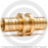 Муфта бронзовая переходная для PE-X труб Дн 32-25 RAUTITAN PLATINUM RX Rehau