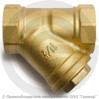 Фильтр сетчатый Y-образный латунный Ду-40 (1 1/2") Ру-20 ВР (ВН) (Т<120°С) ФС Китай Фильтр сетчатый Y-образный латунный Ду-40 (1 1/2") Ру-20 ВР (ВН) (Т<120°С) ФС Китай