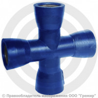 Крест раструбный КР ВЧШГ с ЦПП Ду 400-150