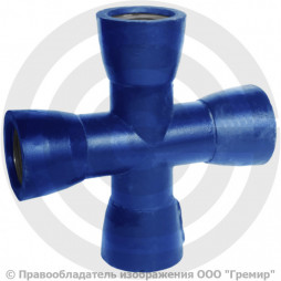 Крест раструбный КР ВЧШГ с ЦПП Ду 400-250