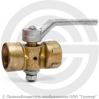 Кран трехходовой для манометра Ду-15 Ру-16 ВР (ВН) G1/2"-G1/2" без фланца с ручкой ВИПРА 11б38бк/11б18бк