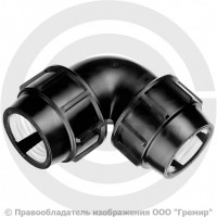 Отвод ПЭ компрессионный Дн 25 90гр Джилекс Отвод ПЭ компрессионный Дн 25 90гр Джилекс