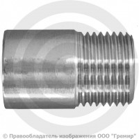 Ниппель приварной (резьба) нержавеющий AISI 316 Ду-10 (3/8") Ниппель приварной (резьба) нержавеющий AISI 316 Ду-10 (3/8")