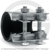 Хомут ремонтный односторонний оцинкованный Ду-32 (Дн 40-44) L=70мм Benarmo Краб Хомут ремонтный односторонний оцинкованный Ду-32 (Дн 40-44) L=70мм Benarmo Краб