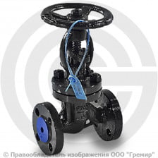 Клапан запорный стальной фланцевый Ду-15 Ру-40 (Т<425°С) 15с22нж Китай