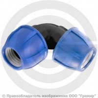 Отвод ПЭ компрессионный Дн 40 90гр Ру-16 RTP (РосТурПласт) Отвод ПЭ компрессионный Дн 40 90гр Ру-16 RTP (РосТурПласт)