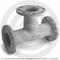 Тройник фланцевый ТФ стальной Ду 200-150 Тройник фланцевый ТФ стальной Ду 200-150