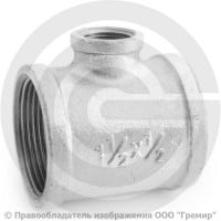 Тройник переходной чугунный оцинкованный ВР (ВН) Ду 40-15 (1 1/2"-1/2") Тройник переходной чугунный оцинкованный ВР (ВН) Ду 40-15 (1 1/2"-1/2")