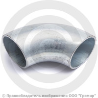 Отвод 57х2,8 (Ду-50) оцинкованный 90 градусов шовный Отвод 57х2,8 (Ду-50) оцинкованный 90 градусов шовный