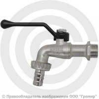 Кран латунный водоразборный Ду-15 (1/2") Ру-16 НР-Штуцер рычаг Aquasfera 1019 Кран латунный водоразборный Ду-15 (1/2") Ру-16 НР-Штуцер рычаг Aquasfera 1019