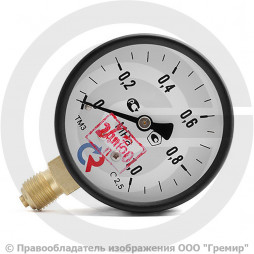 Манометр радиальный диаметр 63мм 0-10 кгс/см2 (0-1,0 МПа) G1/4" ТМ-310Р.00 Росма 00000008920