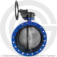 Затвор чугунный поворотный фланцевый с редуктором Ду-250 Ру-10/16 EPDM с чугунным диском Benarmo Затвор чугунный поворотный фланцевый с редуктором Ду-250 Ру-10/16 EPDM с чугунным диском Benarmo