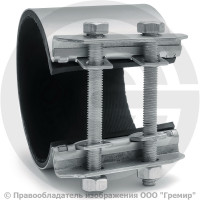 Хомут ремонтный односторонний оцинкованный Ду-80 (Дн 87-95) L=70мм Benarmo Краб Хомут ремонтный односторонний оцинкованный Ду-80 (Дн 87-95) L=70мм Benarmo Краб