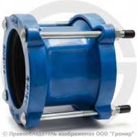 Муфта чугунная соединительная Ду-200 (Дн 218-235) Ру-16 L=200мм ДРК Муфта чугунная соединительная Ду-200 (Дн 218-235) Ру-16 L=200мм ДРК