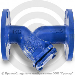 Фильтр сетчатый Y-образный чугунный фланцевый Ду-150 Ру-16 (Т<90°С) ФСч Китай