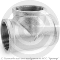Тройник чугунный оцинкованный ВР (ВН) Ду 50 (2") Тройник чугунный оцинкованный ВР (ВН) Ду 50 (2")