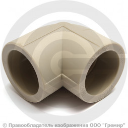 Угольник PP-R серый Дн 110 90гр Pro Aqua